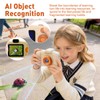 ARNSSIEN AI Kids Camera for Toddlers with AI Object Recognition,