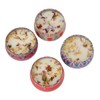 4pcs Dried Flower Aromatherapy Candle Set Long Lasting Aroma Scented