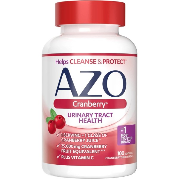 AZO Cranberry Pro Urinary Tract Health, 100 Softgels for 50