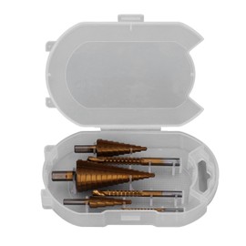 Step Drill Bit Set Universal Triangle Shank HSS High Hardness Pagoda Drill Bit Set with Storage Box for Cast Iron