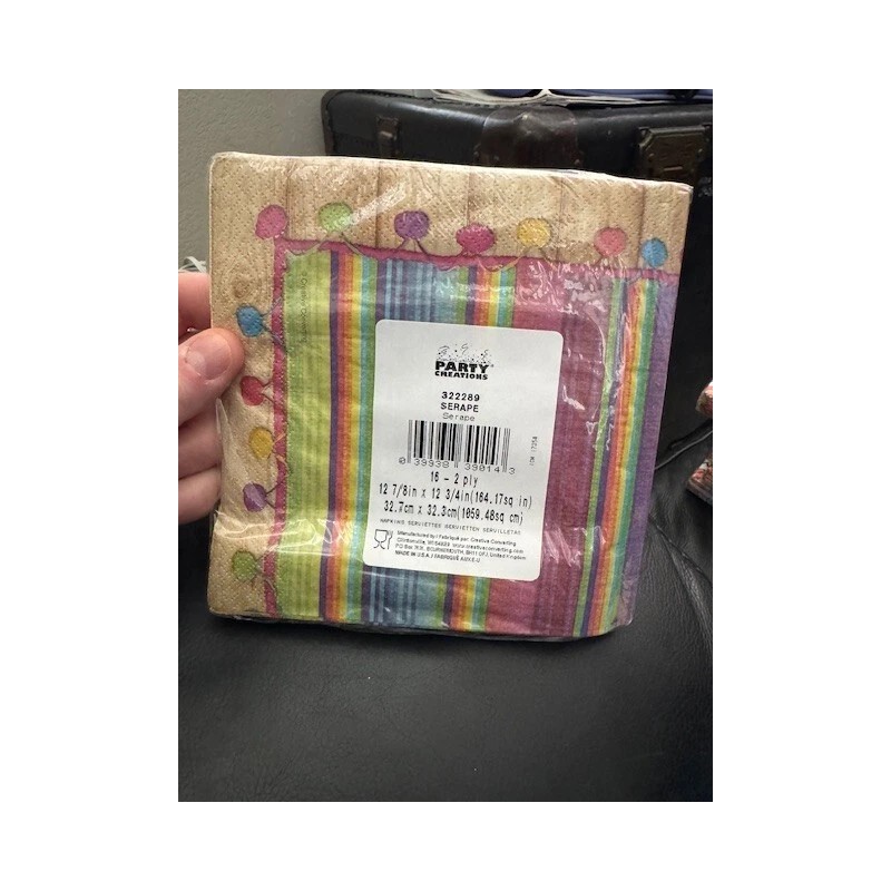 Creative Converting Fiesta Cinco De Mayo Serape 16ct. Paper Lunch