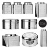 Premier Housewares Chai Pasta Canister - Stainless Steel, H31 x