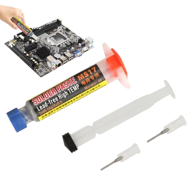 Silver Solder Paste Flux,Lead- Solder Paste Dispenser - No-clean 138/183/217°C