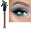 LGSZGDCN Green Eyeshadow stick Makeup Brush,Glitte Primer Palette Smooth Cream
