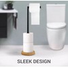 Toilet Roll Holder Free Standing Spare Roll Holder with Swivel