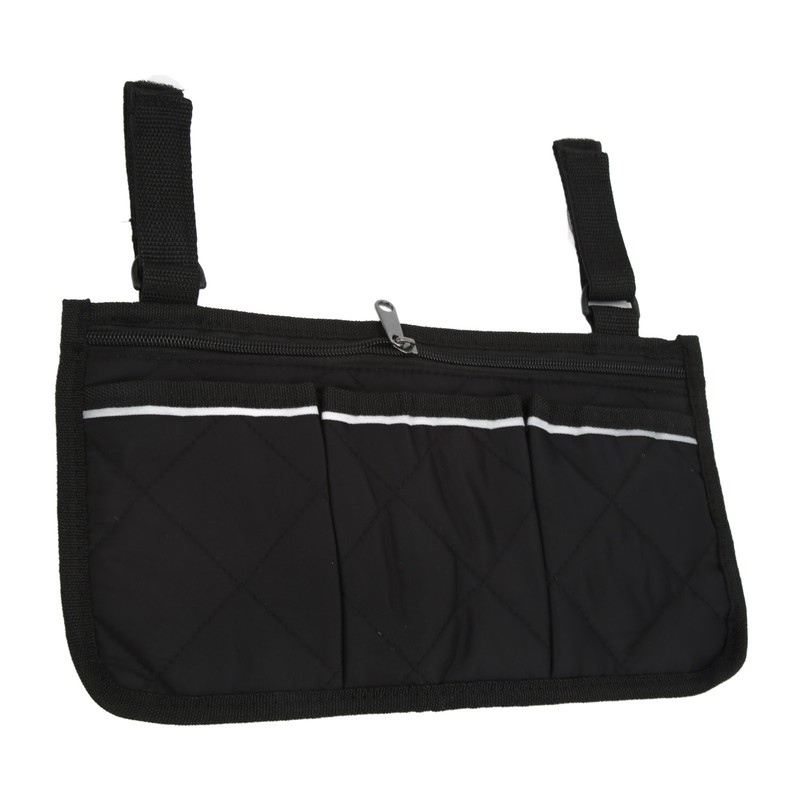 Wheelchair Side Hanging Storage Bag Multi Pocket Armrest Pouch Bag