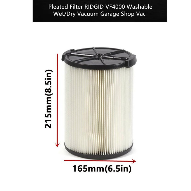 2 PACK Amigriki VF4000 Replacement 1-Layer Standard Wet/Dry Vac Filter