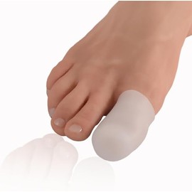 12 Pack Gel Toe Cap and Protector - Cushions and Protects- L Size Big Toe