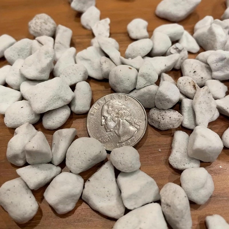 Tunleki 1lb/2lb Chunky Perlite for Plants Horticultural Coarse Pearlite for