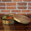 The Advitya Indian Spice Box Brass Masala Box for Kitchen
