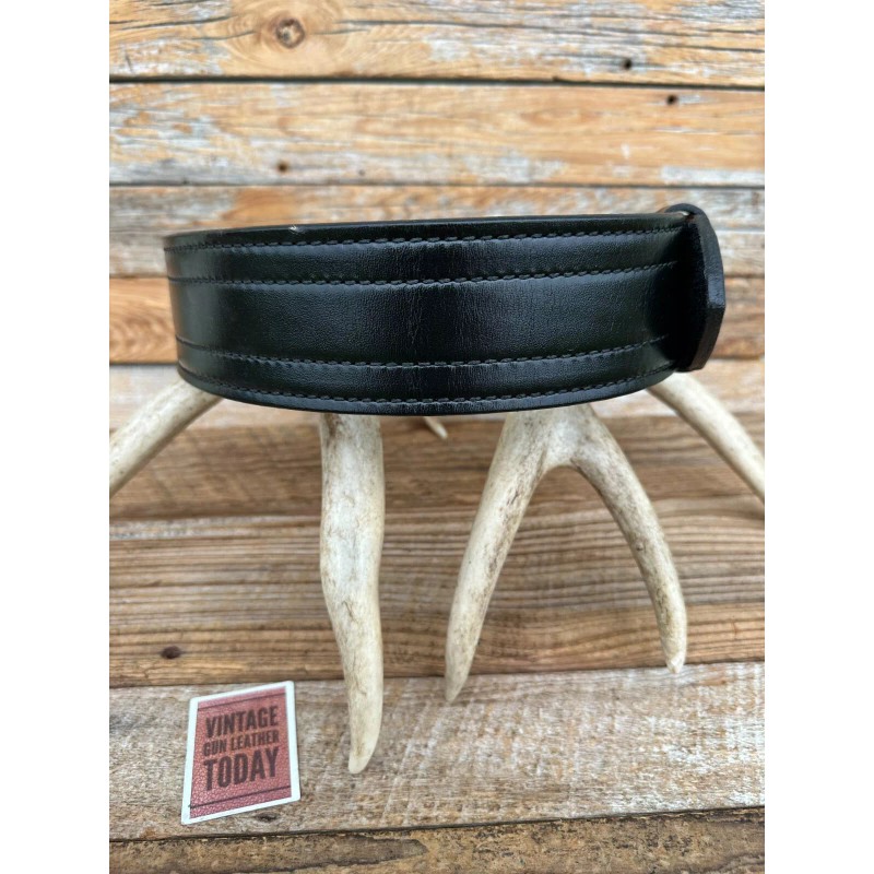 Don Hume Buckleless Hook Loop Sam Browne Plain Black Police