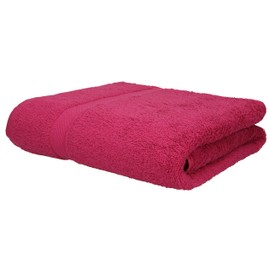 Betz Palermo Bath Towel Set 100% Cotton Beach Towel Size 70 x 140 cm Cranberry