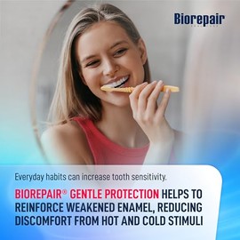 BIOREPAIR Gentle Protection- 24% Hydroxyapatite Toothpaste for Sensitive Teeth, Daily Use, Fluoride Free Toothpaste, Helps Prevents Plaque Build-Up & 