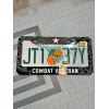 plate frame COMBAT VETERAN Black License Plate Frame Cover, Frame,