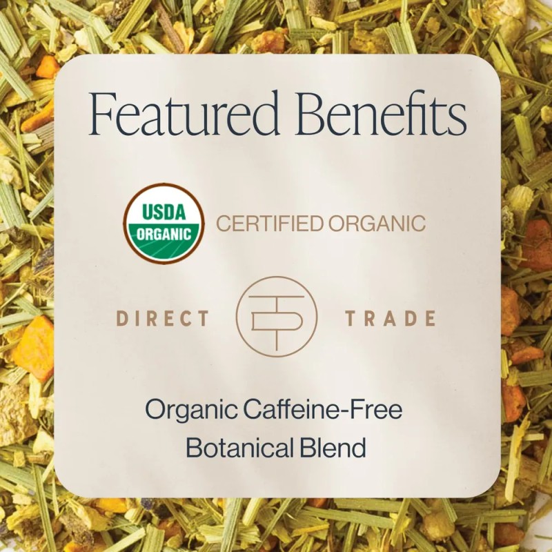 Rishi Tea Té De Hierbas Rishi De Cúrcuma Y Jengibre