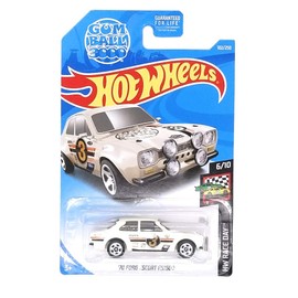 Hot Wheels '70 Ford Escort RS1600 HW Race Day 6/10 on Gum Ball 3000 Card