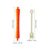 Ipetboom Pack of 24 Hollow Rollers with Elastic Band, Natural
