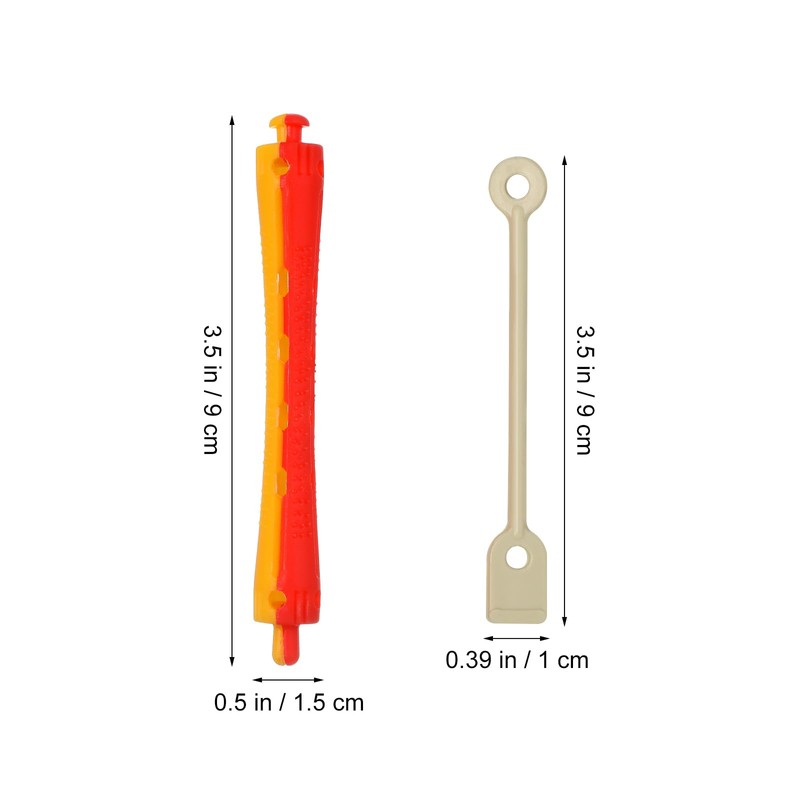 Ipetboom Pack of 24 Hollow Rollers with Elastic Band, Natural