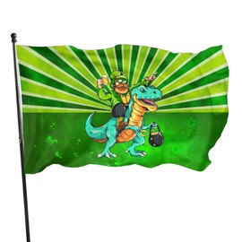 Happy St Patrick Day Flag 3x5 Ft Outdoor Indoor With Grommet Garden Yard Banner Decorative Sign