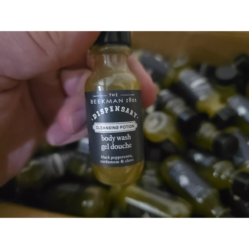 Beekman 1802 Dispensary Body Wash 1 oz. flip cap bottles