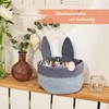 Papierdrachen Easter Nest with Rabbit Ears, Blue, Muslin Look, Perfect