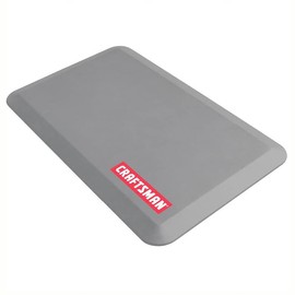 Craftsman Anti-Fatigue Garage Mat, 20-in x 32-in x .75 in Thick, Leather Grain Charcoal