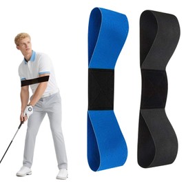 2Pcs Golf Swing Trainer Arm Bands – Golf Training Aid for Right & Left Handed Golfers, Arm Posture Correction Band for Beginners, Improves Swing Plane, Form, and Consistency, Adjustable Design