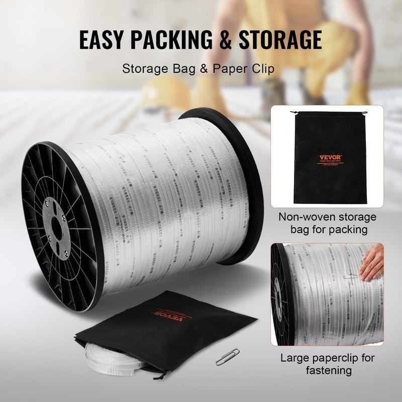 VEVOR Polyester Pull Tape, 1/2" x 5249' Mule Tape Flat
