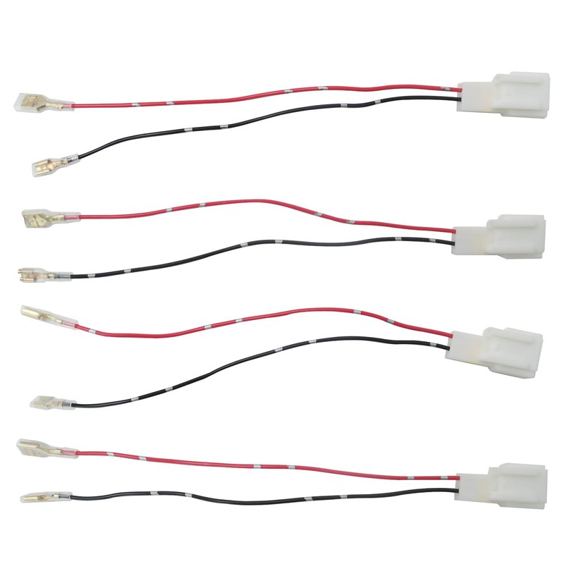 JRSHOME 4-Pack Car Door Speaker Wiring Harness Adapter Connector Plugs