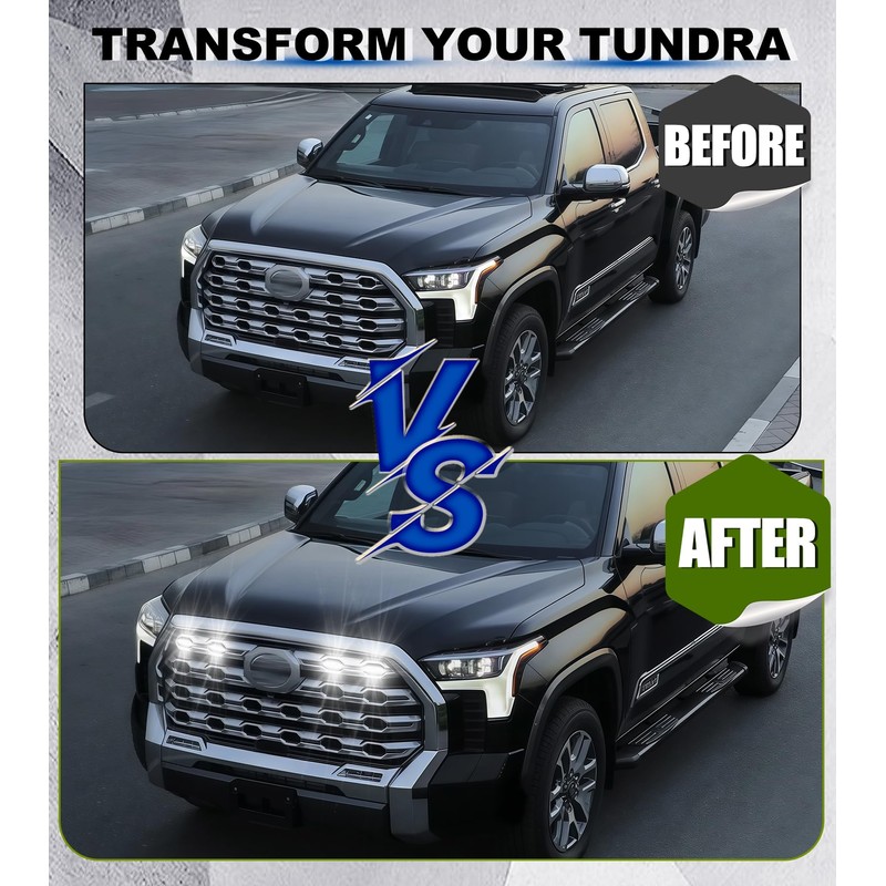 Grill Lights for Toyota Tundra 2022-2026 Platinum & 1794 Edition,