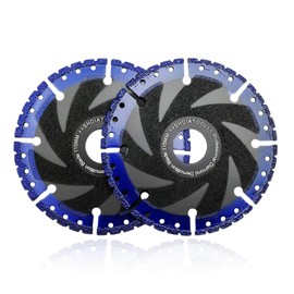 SHDIATOOL 4-1/2 Inch Metal Cutting Diamond Blade All Purpose Cut Off Wheel for Rebar Sheet Metal Angle Iron Stainless Steel Pack of 2