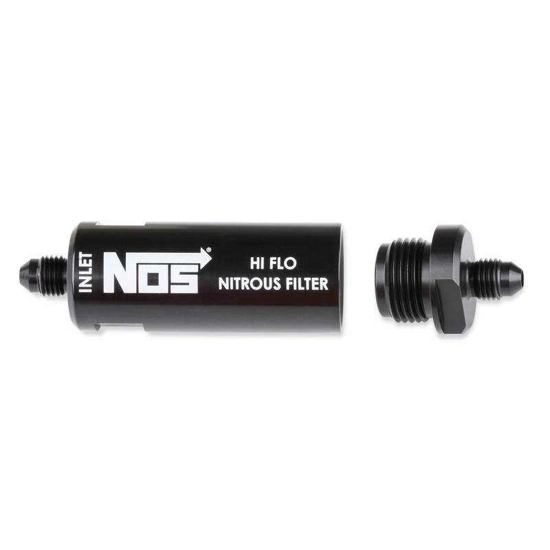 NOS 4An, Hi-Flo Nitrous Filter, Black