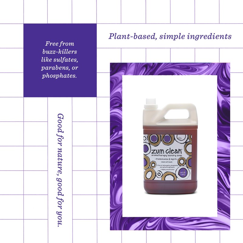 Indigo Wild Zum Clean Laundry Soap - Plant-Based Liquid Laundry