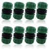 REBECASKYENS 8 Pcs Green Plastic Hose Pipe Quick Connectors, Fittings
