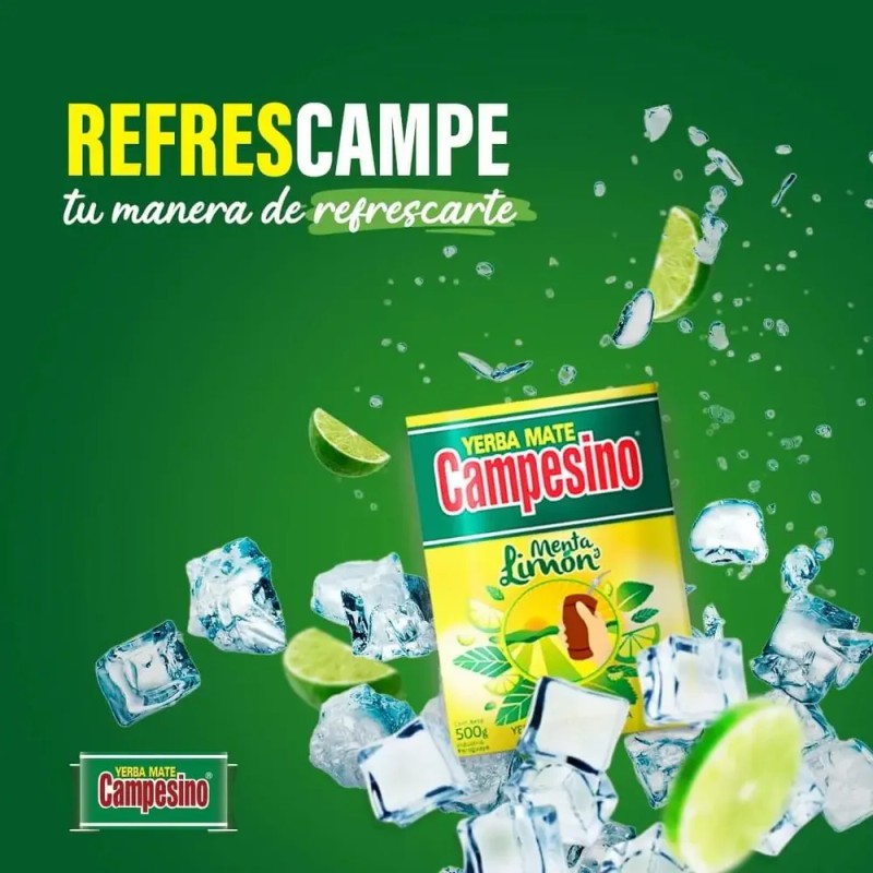 Yerba Mate Campesino 500gr Limón y Menta