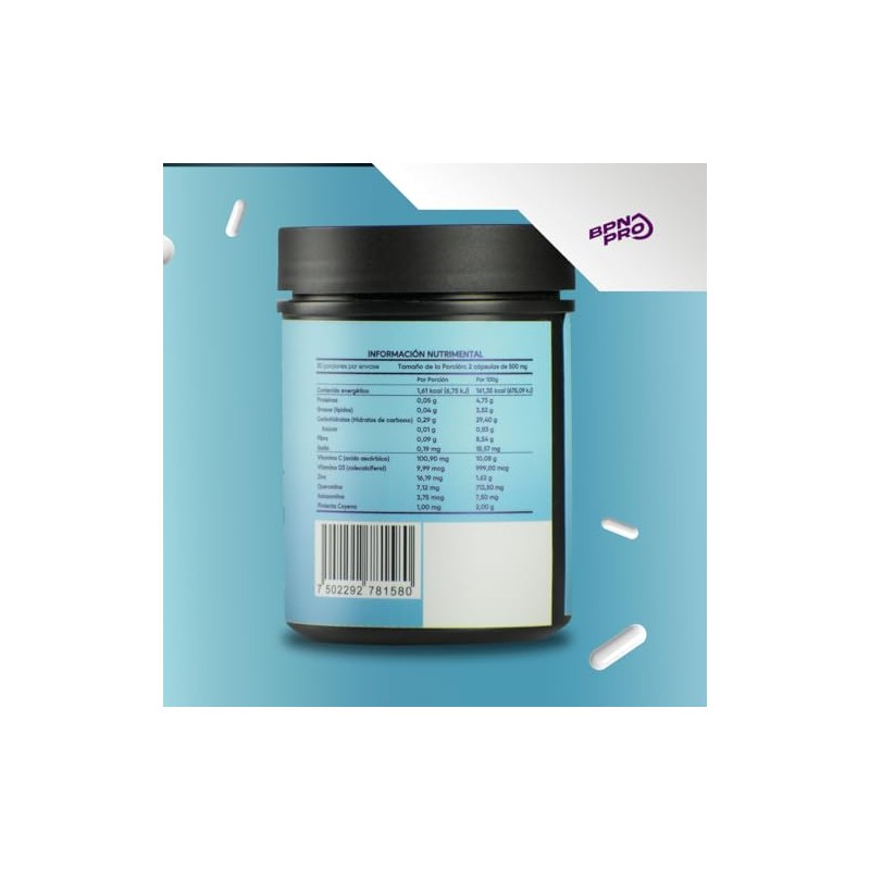 BPN PRO | Shield Support 60 Cápsulas con Vitamina C,