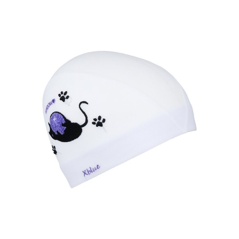 Xblue XBL-6201-09 Meow Boucle Embroidered Mesh Swim Cap / 엑스블루