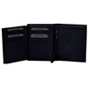 Men's Leather Wallet in Blue Genuine Leather Wallet in Portrait