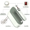 Yomelo 9-Speed Digital Hand Mixer Electric, 400W Powerful DC Motor,
