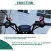 Moncer Motorcycle Rearview Mirror Adapter Kit, Aluminum Alloy 10mm 8mm