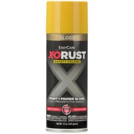 X-O Rust XOP4-AER Gloss SAFETY YELLOW Anti-Rust Enamel Spray Paint - 1 Pack