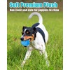 TONGKTAI Dog Toys Squeaky, 3' Soft Plush Stuff Ball for