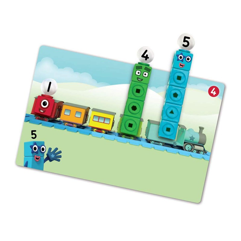 Learning Resources LSP0949-UK MathLink Cubes Numberblocks 1-10 Activity Set, Early