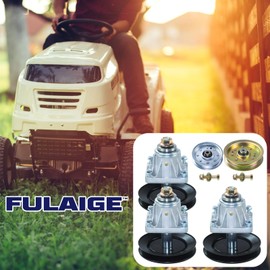 FULAIGE 3 Pack 918-0625B Spindle Assembly with 756-04129 Pulley 756-0627D Pulley Replaces 918-0660A, 918-0660B, 918-0660, 918-04137, 918-04137A, 618-0660 for Cub Cadet 46'' Deck LT1045 LT1046 Tractors