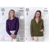 King Cole Womens Chunky Knitting Pattern Ladies Easy Knit Raglan