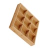 Divided Wooden Tray Multi Compartments Serving Tray for Hot Pot