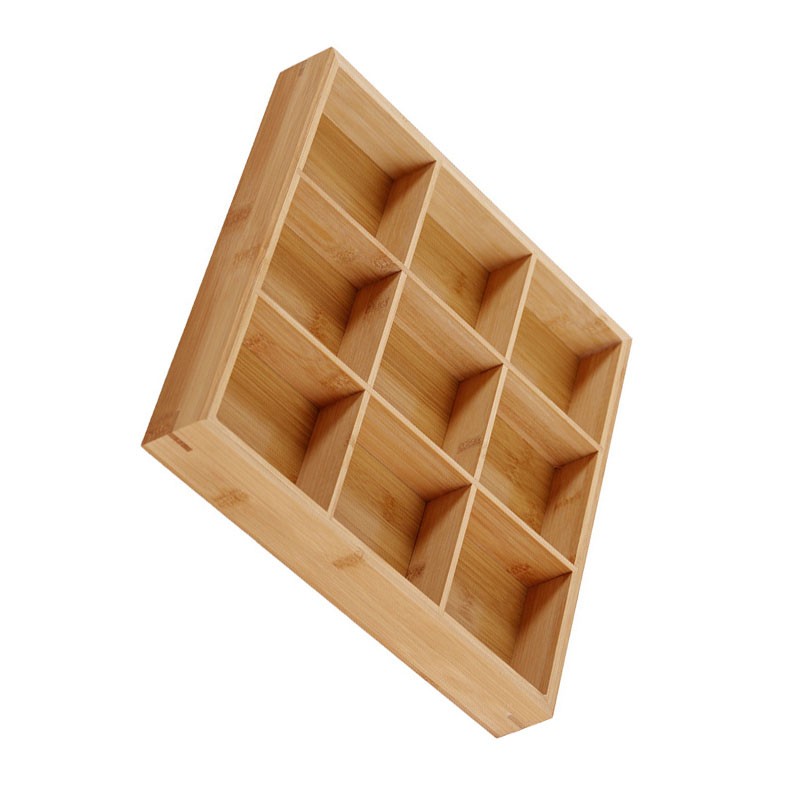 Divided Wooden Tray Multi Compartments Serving Tray for Hot Pot