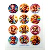 Stickasaurus Wrecks Colorful Teddy Bears Round Stickers Sheet