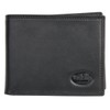 Toscanino Large Genuine Leather Wallet Black, black, Minimalist