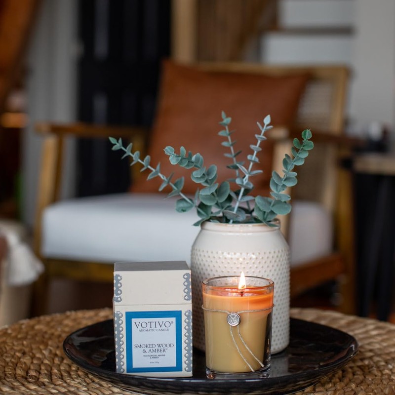 VOTIVO 6.8oz Aromatic Soy Blend Highly Fragranced Home Decor Jar